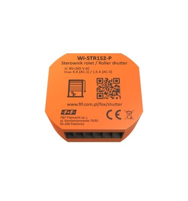 STEROWNIK ROLET WI-FI  230V F&F WI-STR1S2-P FOX