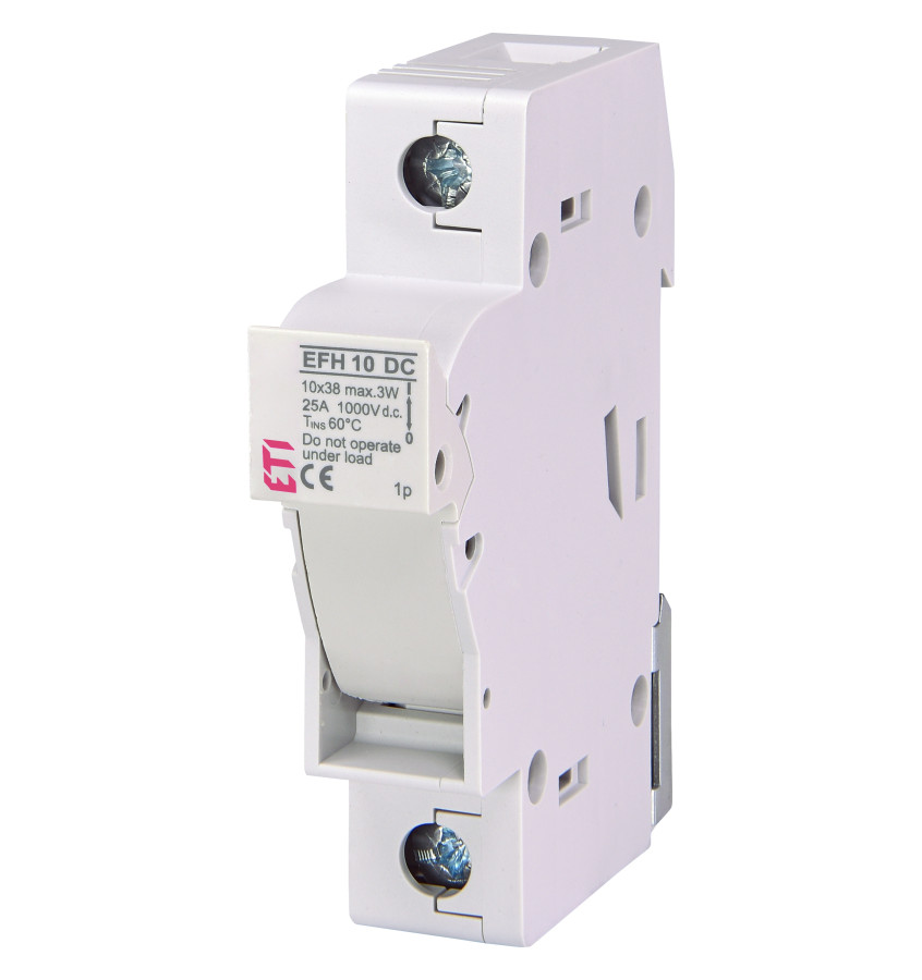 PODSTAWA BEZPIECZNIKOWA 1P 10x38 ETI-POLAM EFH 10 DC 1P PODSTAWA BEZPIECZNIKOWA 1P 10x38 ETI-POLAM EFH 10 DC 1P