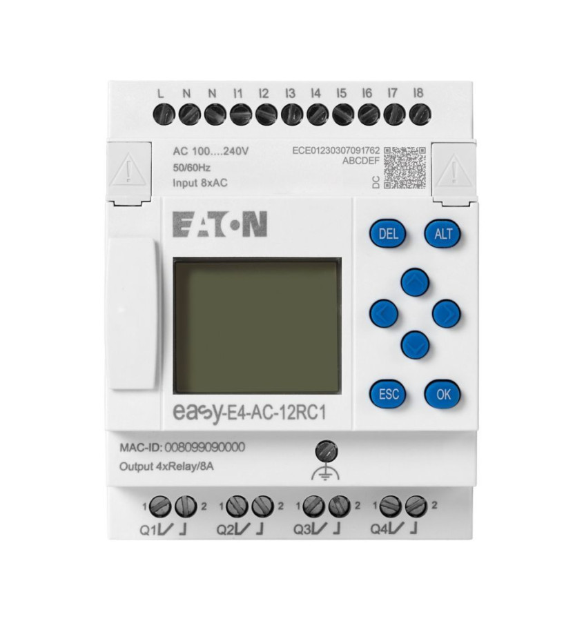 PRZEKAŹNIK PROGRAMOWALNY EASY E4 230VAC-DC 8DI 4DO-R 1szt. EATON