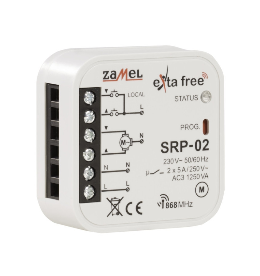 STEROWNIK ROLET DOPUSZKOWY ZAMEL SRP-02 STEROWNIK ROLET DOPUSZKOWY ZAMEL SRP-02