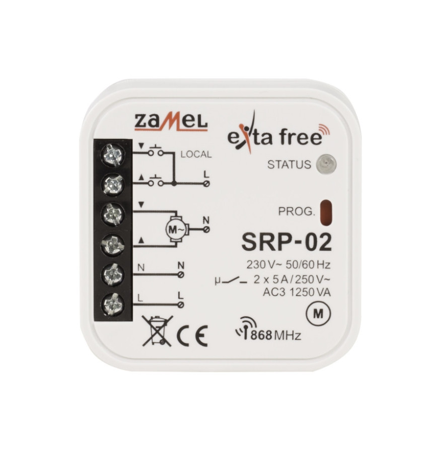 STEROWNIK ROLET DOPUSZKOWY ZAMEL SRP-02 STEROWNIK ROLET DOPUSZKOWY ZAMEL SRP-02