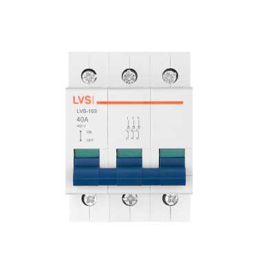 ROZŁĄCZNIK IZOLACYJNY MODUŁOWY 3P 40A 1szt. LVS