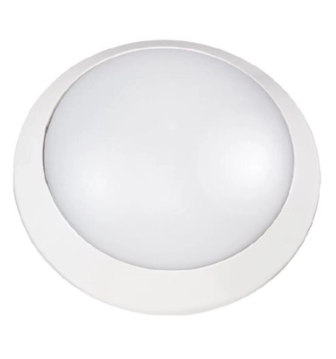 OPRAWA MIESZKANIOWA PLAFON 1x LED 16W 230V IP40 KLOSZ MLECZNY Z CZUJ.RUCHU 1szt. LVS