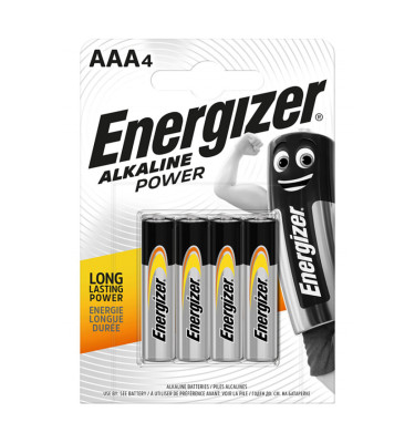 BATERIA ALKALICZNA AAA (R03) 1,5V DC BLISTER4SZT 1blister ENERGIZER