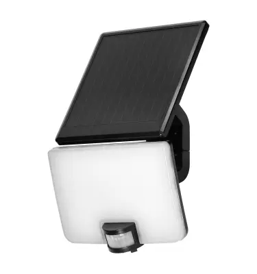 NAŚWIETLACZ SOLARNY 1x LED 10W IP54 4000K 3000mAh CZARN