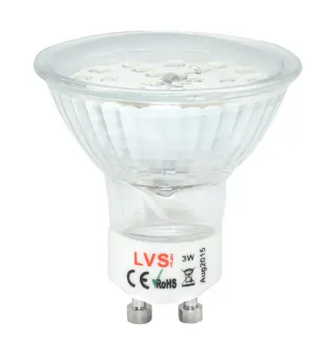 LAMPA LED SMD MR-16 3W 180 ST. GU10 230V 6500K 240 lm L