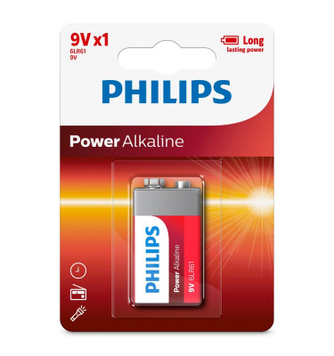 BATERIA ALKALICZNA 6LR61 9V DC BLISTER1SZT PHILIPS 6LR