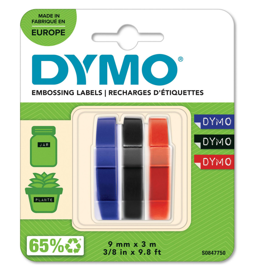 TAŚMA 9MM OPAK 3SZT. RAINBOW DYMO S0717970