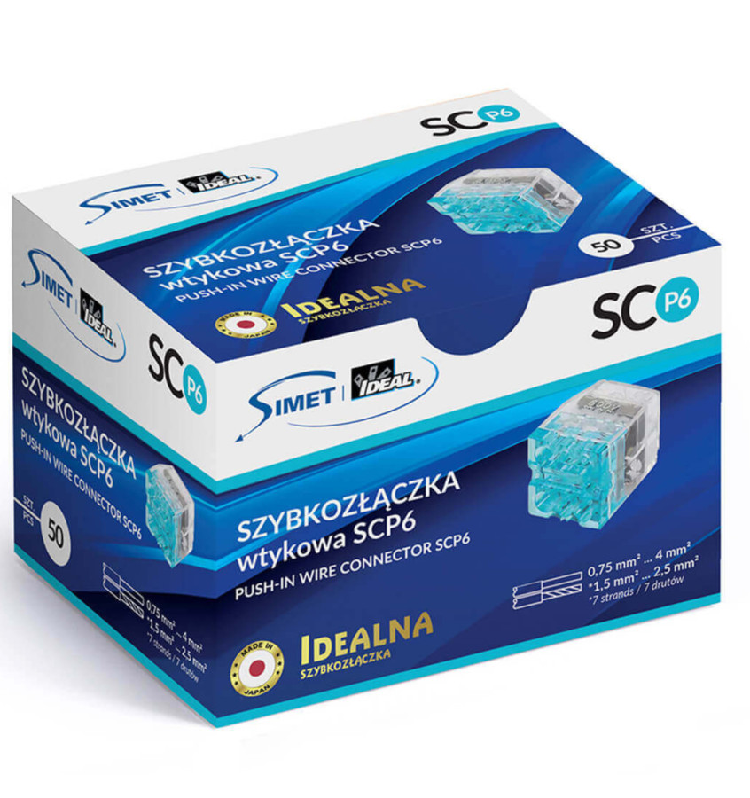 ZŁĄCZKA INSTALACYJNA WTYKOWA 6x 4 PRZEZROCZYSTA / NIEBI ZŁĄCZKA INSTALACYJNA WTYKOWA 6x 4 PRZEZROCZYSTA / NIEBI