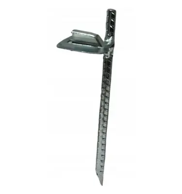 UCHWYT DO ZWODÓW WBIJANY L160mm STAL OCYNK ZWYKŁY BŁYS