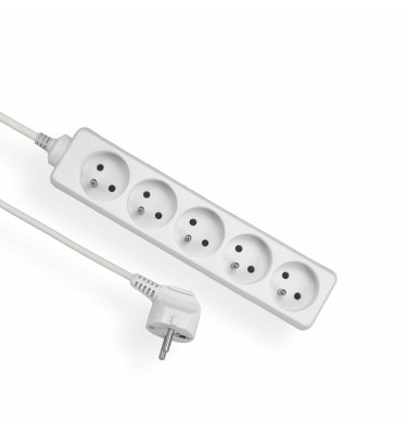 PRZEDŁUŻACZ MIESZKANIOWY L5mb 5x 2P+Z BIAŁY ELGOTECH E