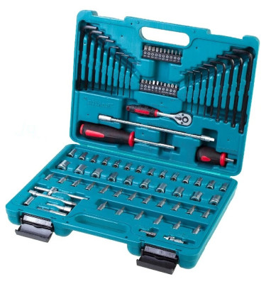 ZESTAW BITÓW, WIERTEŁ I NASADEK /100szt. MAKITA P-46470